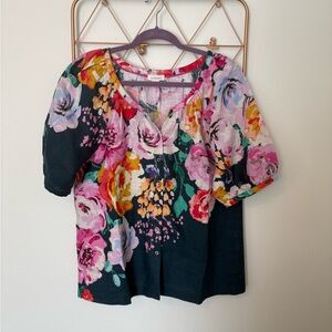 Sundance Graceful Verenia Linen Top M - NWT